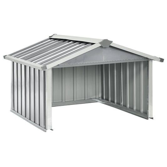 vidaXL Garden Robot Lawnmower Shed 92x97x63 cm Galvanised Steel Grey