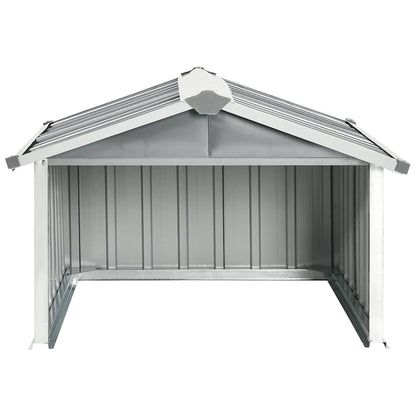 vidaXL Garden Robot Lawnmower Shed 92x97x63 cm Galvanised Steel Grey
