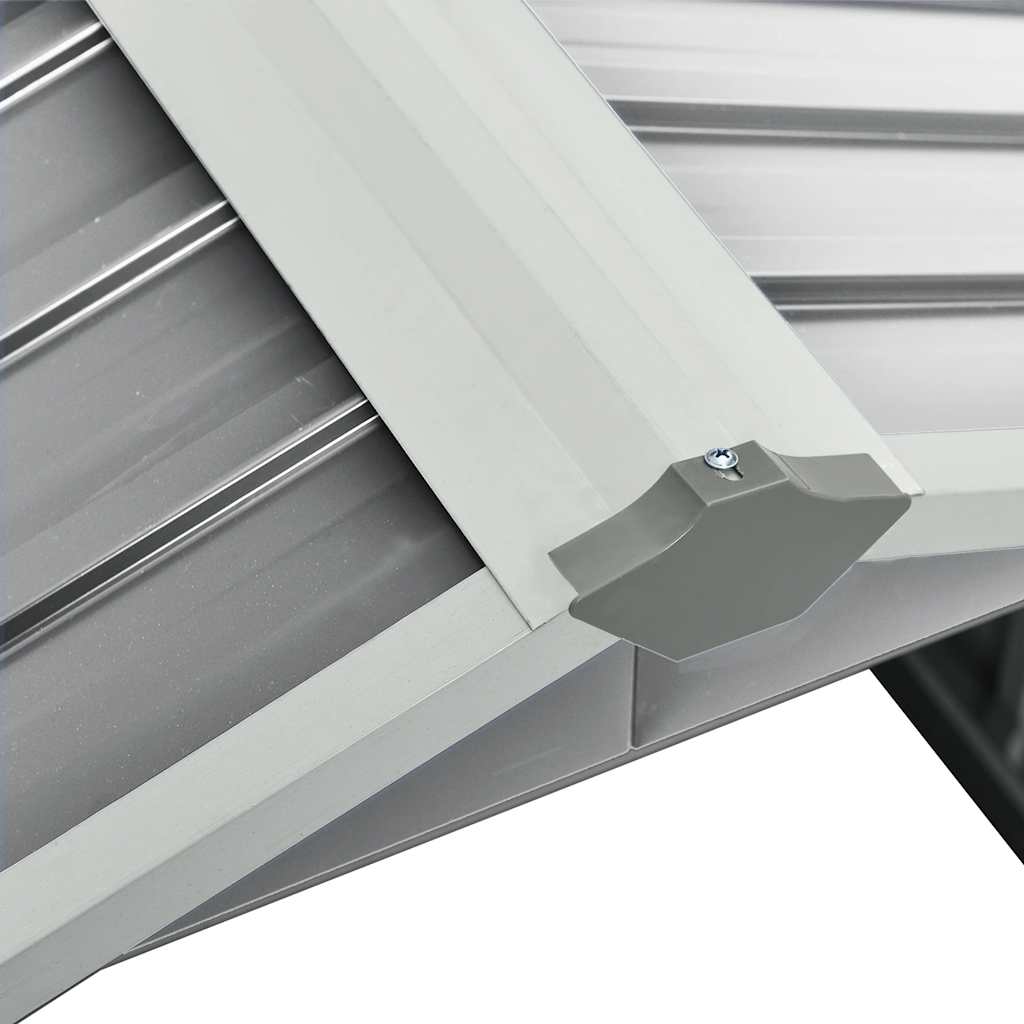 vidaXL Garden Robot Lawnmower Shed 92x97x63 cm Galvanised Steel Grey