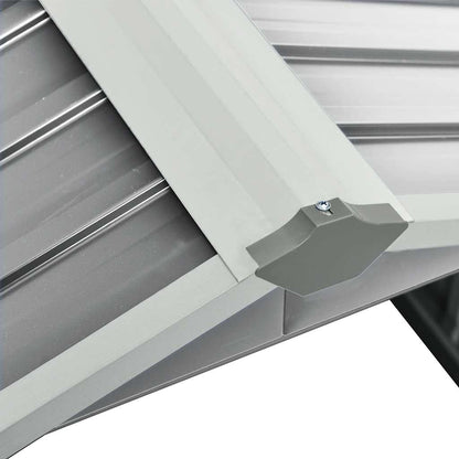 vidaXL Garden Robot Lawnmower Shed 92x97x63 cm Galvanised Steel Grey