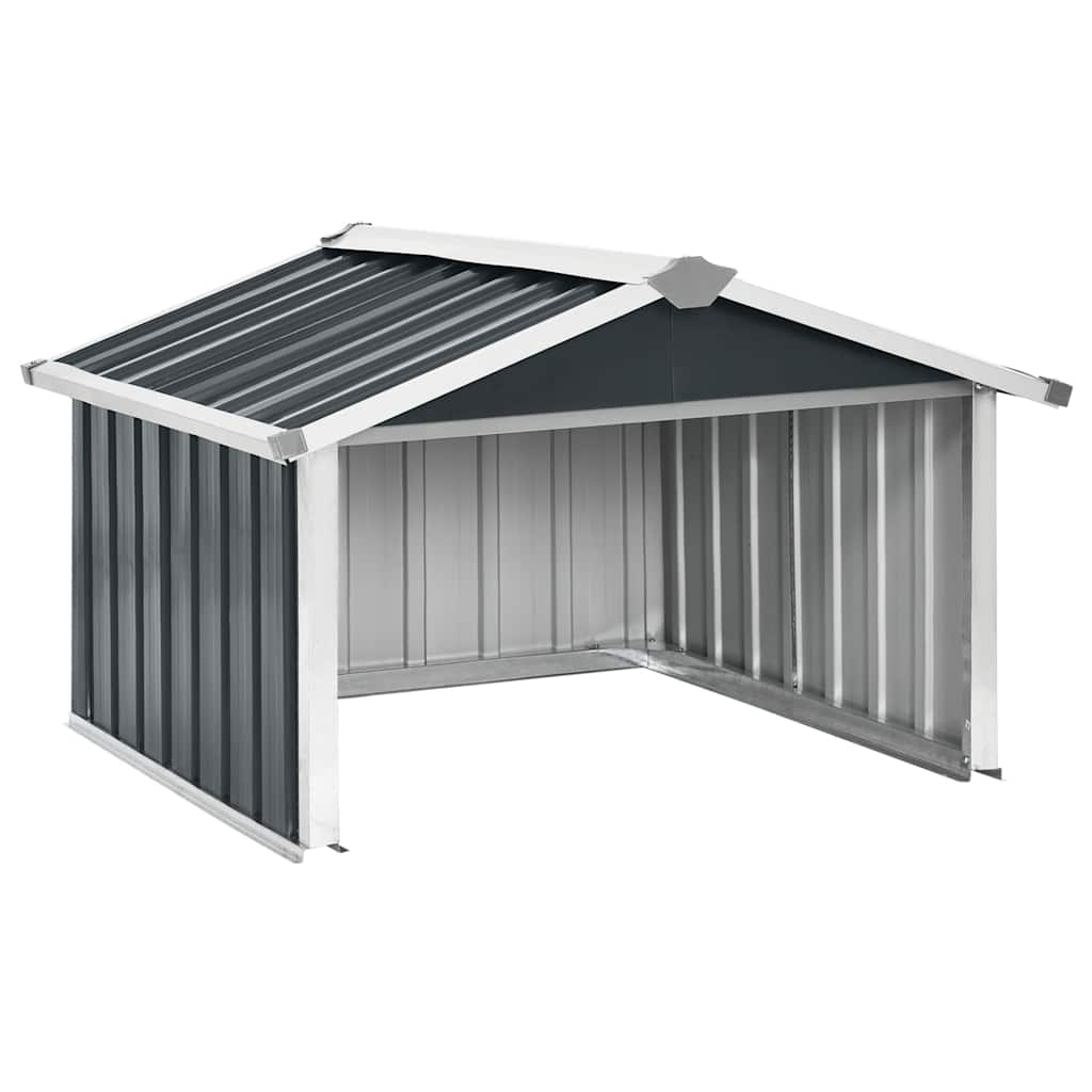 vidaXL Garden Robot Lawnmower Shed 92x97x63 cm Galvanised Steel Anthracite