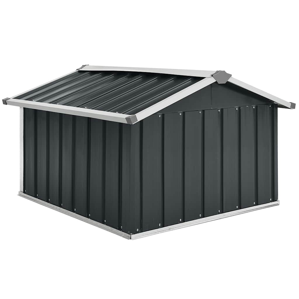vidaXL Garden Robot Lawnmower Shed 92x97x63 cm Galvanised Steel Anthracite