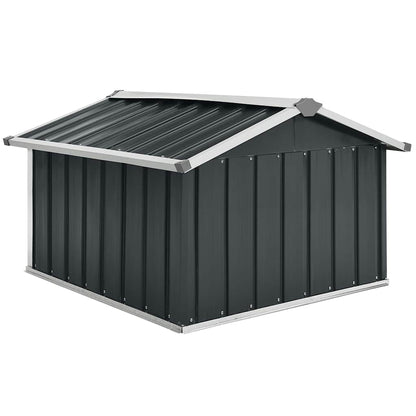 vidaXL Garden Robot Lawnmower Shed 92x97x63 cm Galvanised Steel Anthracite