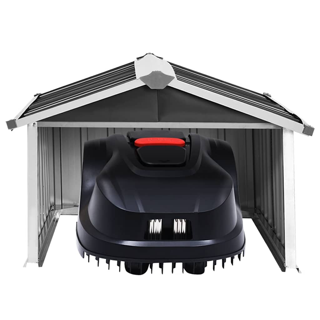 vidaXL Garden Robot Lawnmower Shed 92x97x63 cm Galvanised Steel Anthracite