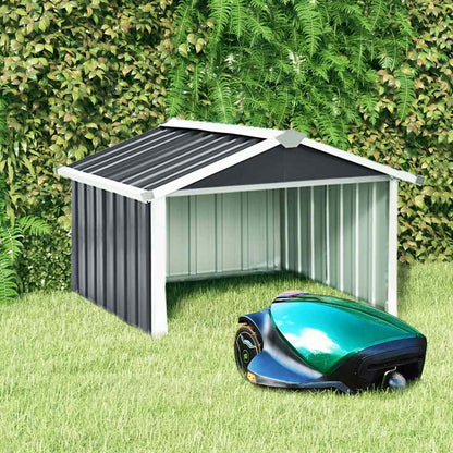 vidaXL Garden Robot Lawnmower Shed 92x97x63 cm Galvanised Steel Anthracite