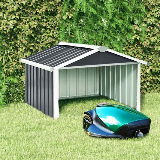 150909 vidaXL Garden Robot Lawnmower Shed 92x97x63 cm Galvanised Steel Anthracite