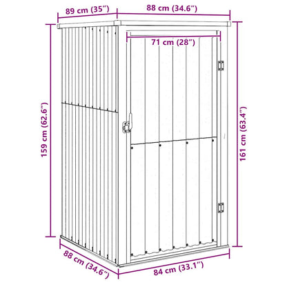 vidaXL Garden Tool Shed Green 88x89x161 cm Galvanised Steel