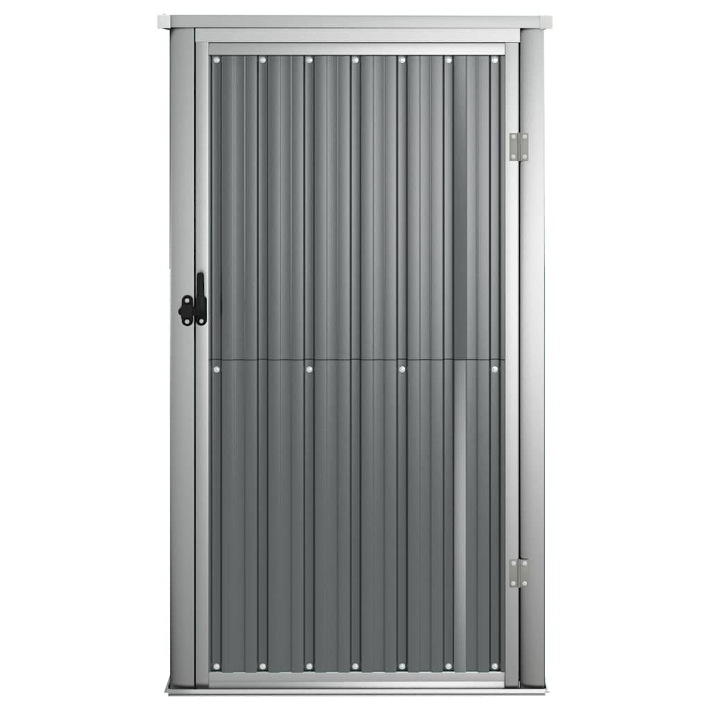 vidaXL Garden Tool Shed Grey 88x89x161 cm Galvanised Steel