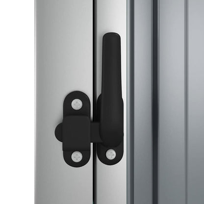 vidaXL Garden Tool Shed Grey 88x89x161 cm Galvanised Steel