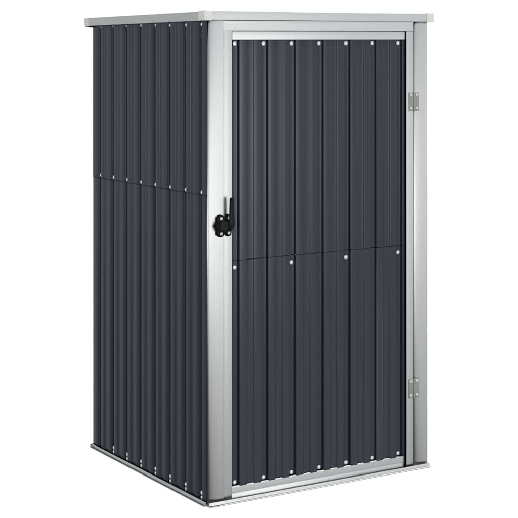 vidaXL Garden Tool Shed Anthracite 88x89x161 cm Galvanised Steel