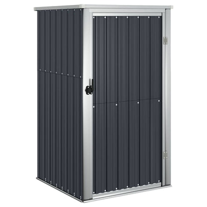 vidaXL Garden Tool Shed Anthracite 88x89x161 cm Galvanised Steel