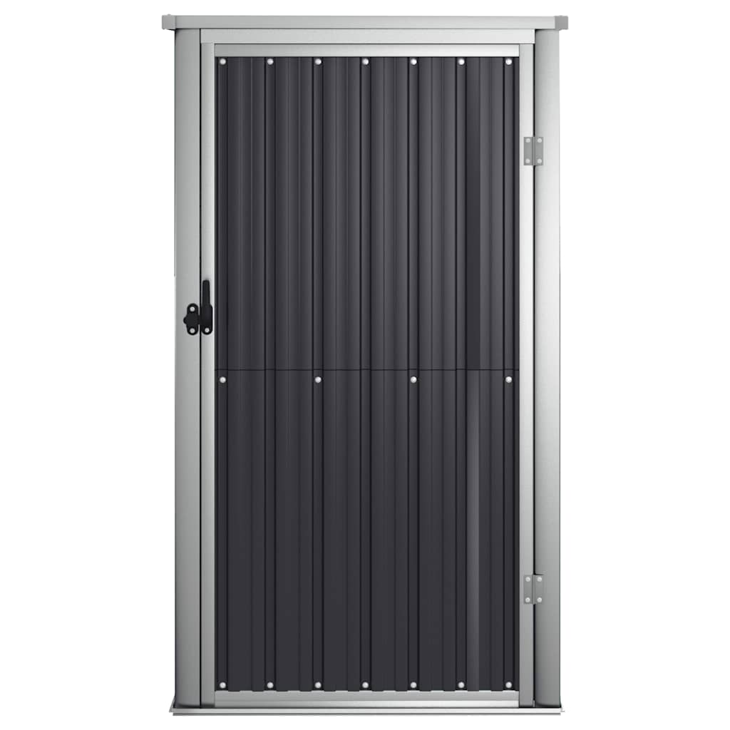 vidaXL Garden Tool Shed Anthracite 88x89x161 cm Galvanised Steel