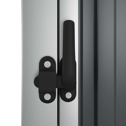 vidaXL Garden Tool Shed Anthracite 88x89x161 cm Galvanised Steel