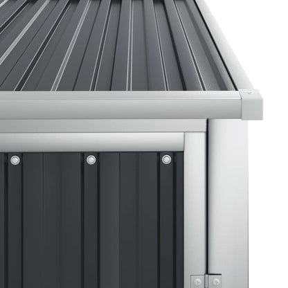 vidaXL Garden Tool Shed Anthracite 88x89x161 cm Galvanised Steel