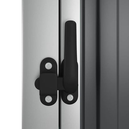 vidaXL Tool Shed | Anthracite | Galvanised steel, Metal, Plastic | Standard