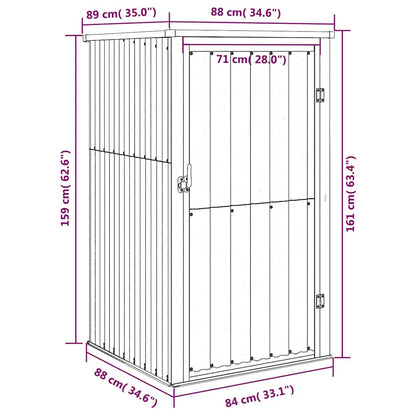 vidaXL Tool Shed | Anthracite | Galvanised steel, Metal, Plastic | Standard