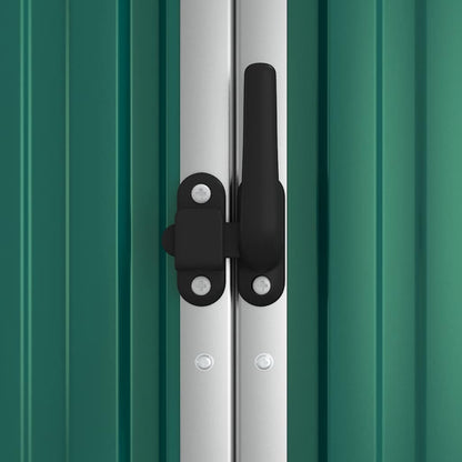 vidaXL Garden Tool Shed Green 161x89x161 cm Galvanised Steel