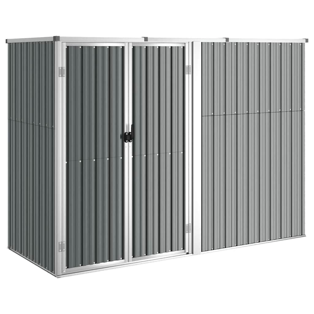 vidaXL Tool Shed | Grey | Galvanised Steel | Large | Garden Tool Shed