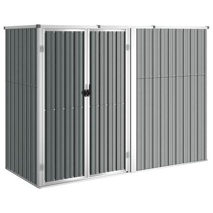 vidaXL Tool Shed | Grey | Galvanised Steel | Large | Garden Tool Shed
