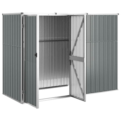 vidaXL Tool Shed | Grey | Galvanised Steel | Large | Garden Tool Shed