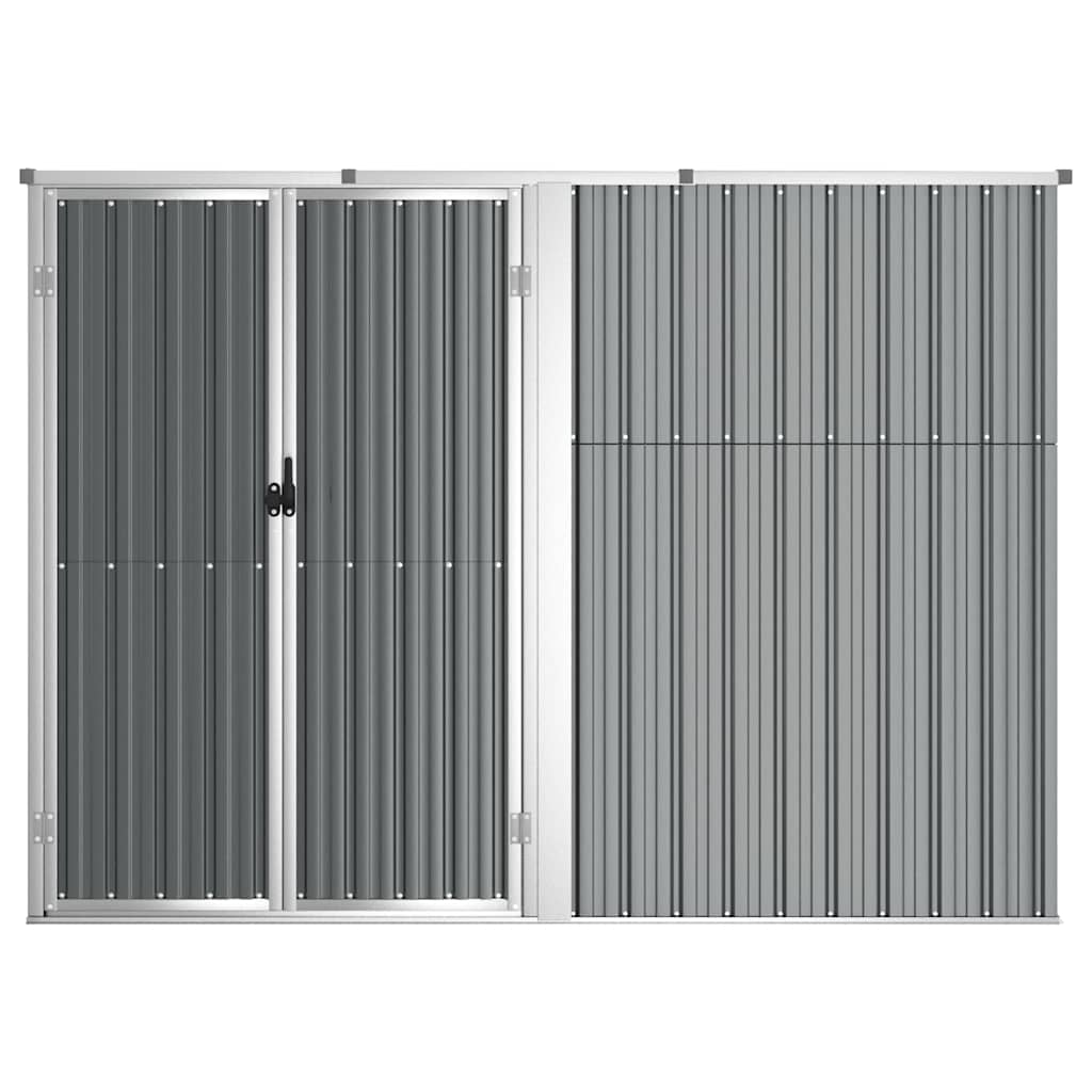 vidaXL Tool Shed | Grey | Galvanised Steel | Large | Garden Tool Shed