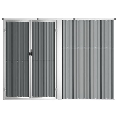vidaXL Tool Shed | Grey | Galvanised Steel | Large | Garden Tool Shed