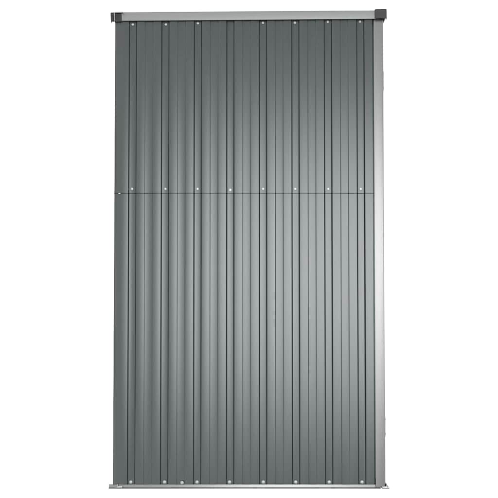 vidaXL Tool Shed | Grey | Galvanised Steel | Large | Garden Tool Shed