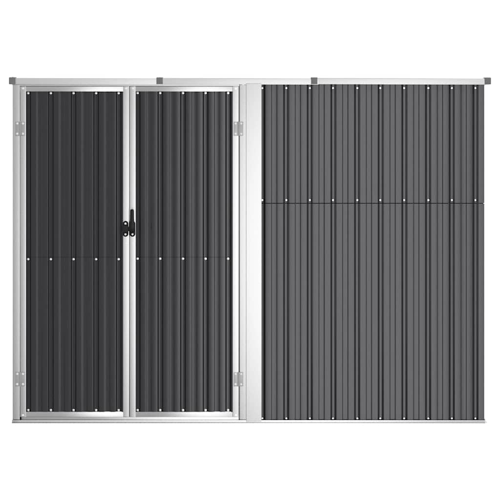 vidaXL Tool Shed | Anthracite | Galvanised steel, metal | Large |  Durable