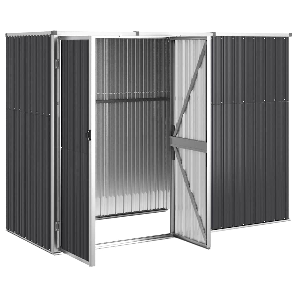 vidaXL Tool Shed | Anthracite | Galvanised steel, metal | Large |  Durable