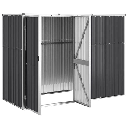 vidaXL Tool Shed | Anthracite | Galvanised steel, metal | Large |  Durable