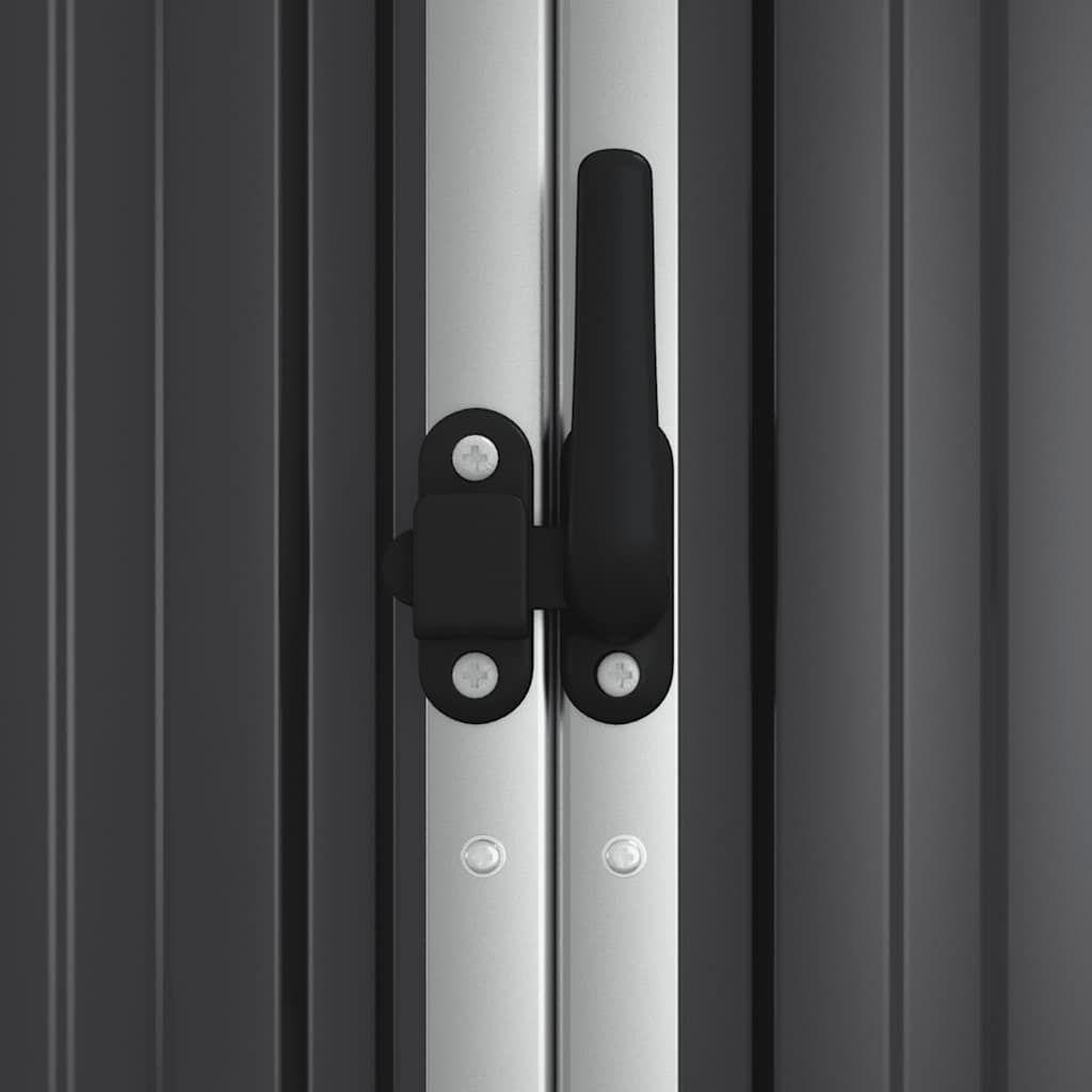 vidaXL Tool Shed | Anthracite | Galvanised steel, metal | Large |  Durable