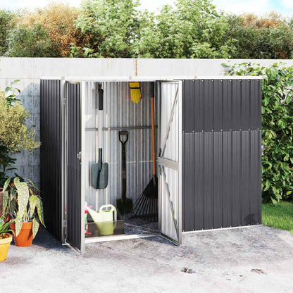 vidaXL Tool Shed | Anthracite | Galvanised steel, metal | Large |  Durable