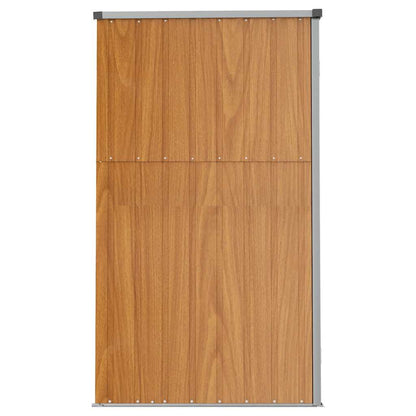 vidaXL Garden Tool Shed Brown 225x89x161 cm Galvanised Steel