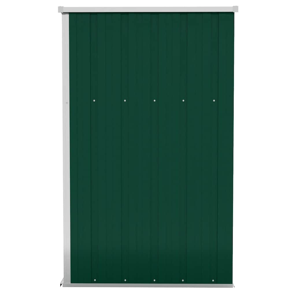 vidaXL Wall-mounted Garden Shed Green 118x100x178 cm Galvanised Steel