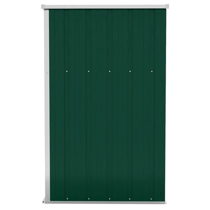 vidaXL Wall-mounted Garden Shed Green 118x100x178 cm Galvanised Steel