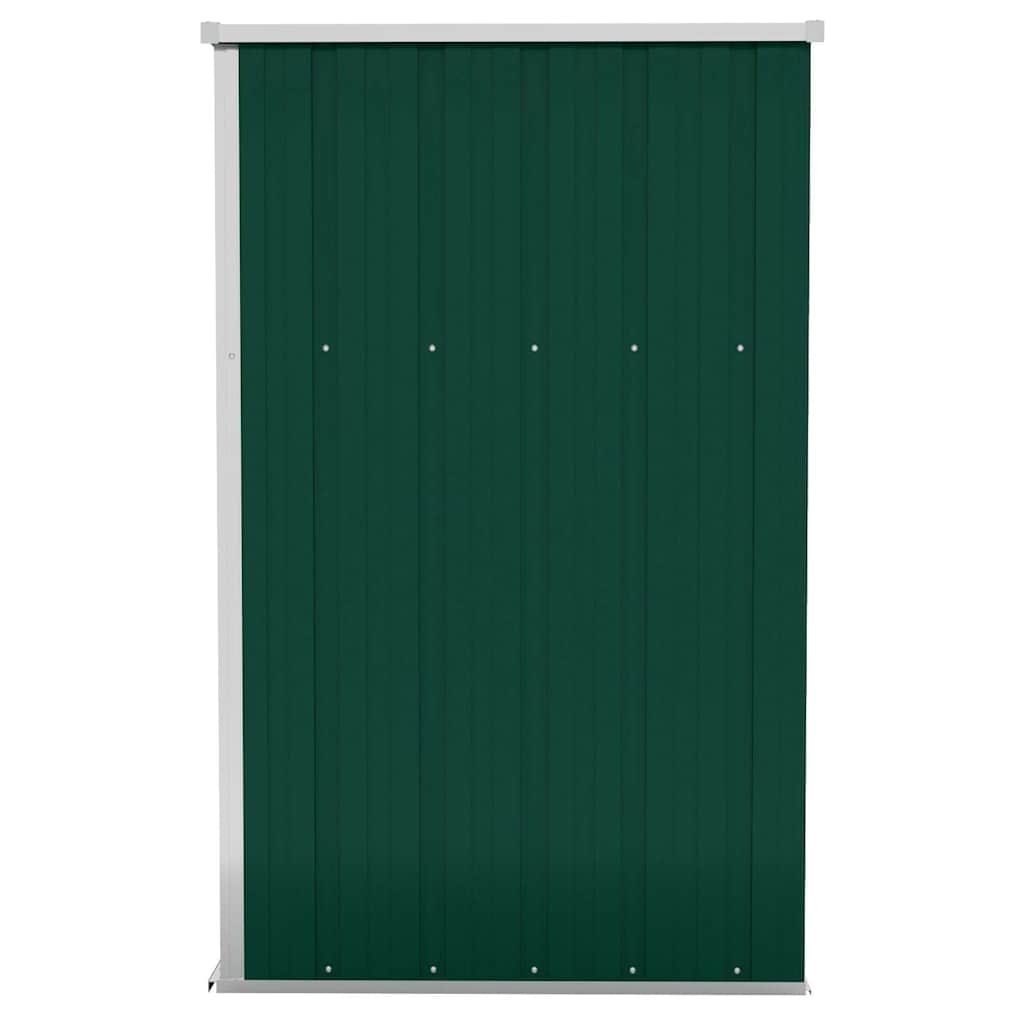 vidaXL Wall-mounted Garden Shed Green 118x100x178 cm Galvanised Steel