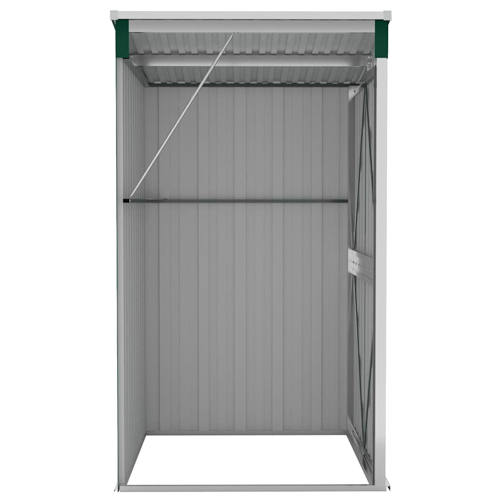 vidaXL Wall-mounted Garden Shed Green 118x100x178 cm Galvanised Steel