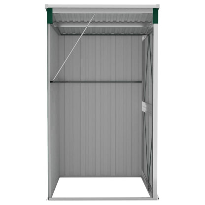 vidaXL Wall-mounted Garden Shed Green 118x100x178 cm Galvanised Steel