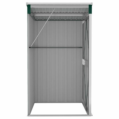 vidaXL Wall-mounted Garden Shed Green 118x100x178 cm Galvanised Steel