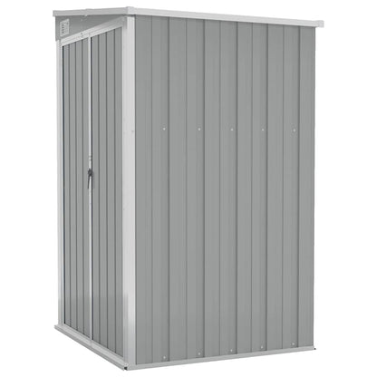 vidaXL Wall-mounted Garden Shed Grey 118x100x178 cm Galvanised Steel