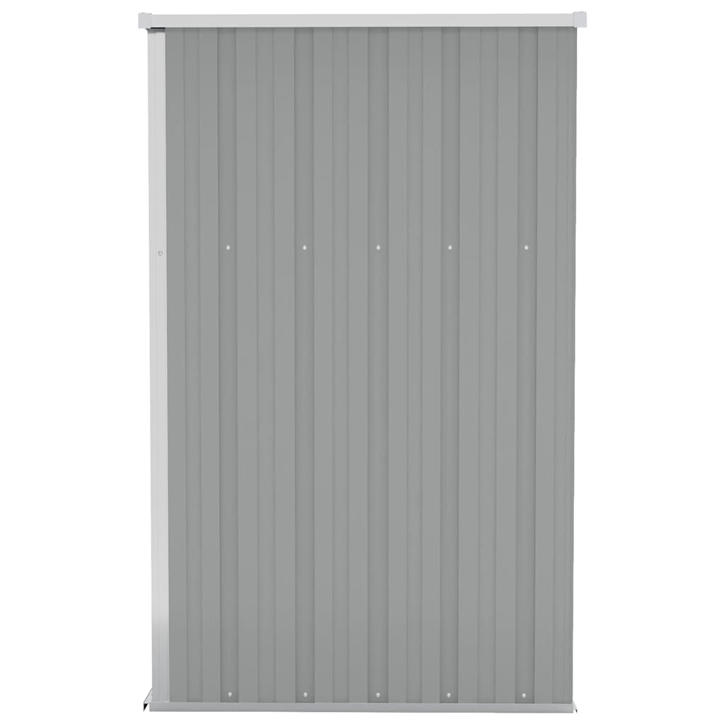 vidaXL Wall-mounted Garden Shed Grey 118x100x178 cm Galvanised Steel