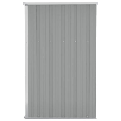 vidaXL Wall-mounted Garden Shed Grey 118x100x178 cm Galvanised Steel