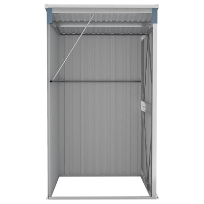 vidaXL Wall-mounted Garden Shed Grey 118x100x178 cm Galvanised Steel