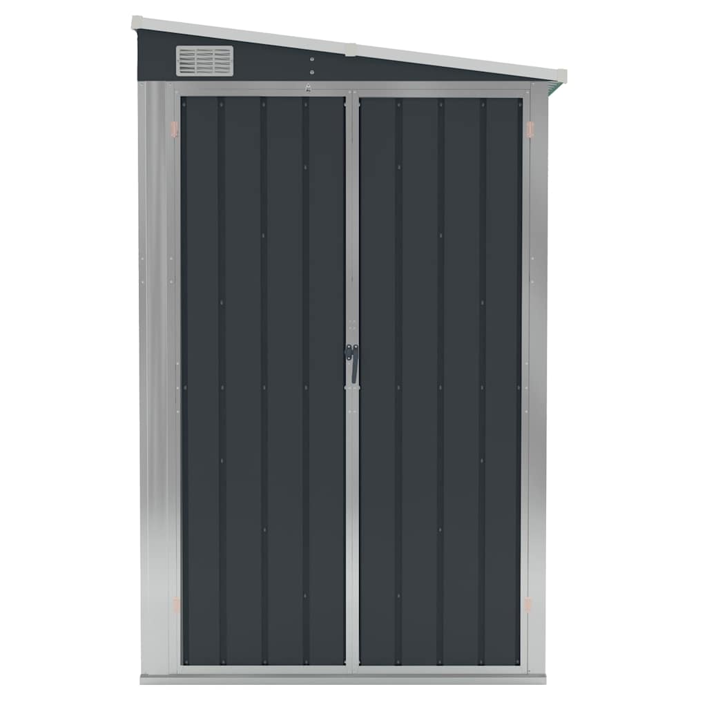 vidaXL Wall-mounted Garden Shed Anthracite 118x100x178 cm Steel