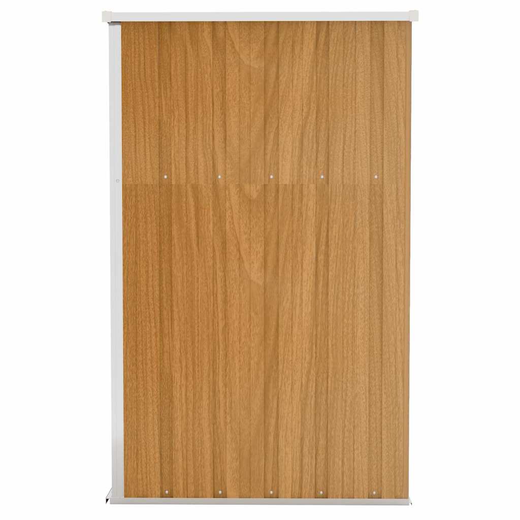 vidaXL Wall-mounted Garden Shed Brown 118x100x178 cm Galvanised Steel