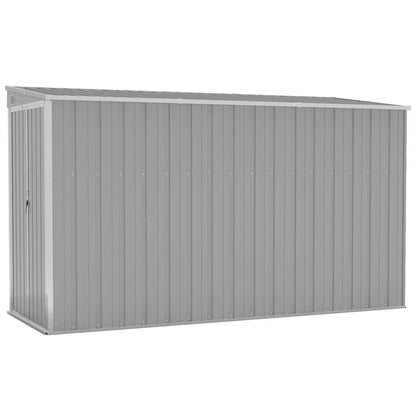 vidaXL Garden Shed | Grey | Galvanised Steel | Large | Garden Shed | Rectangular