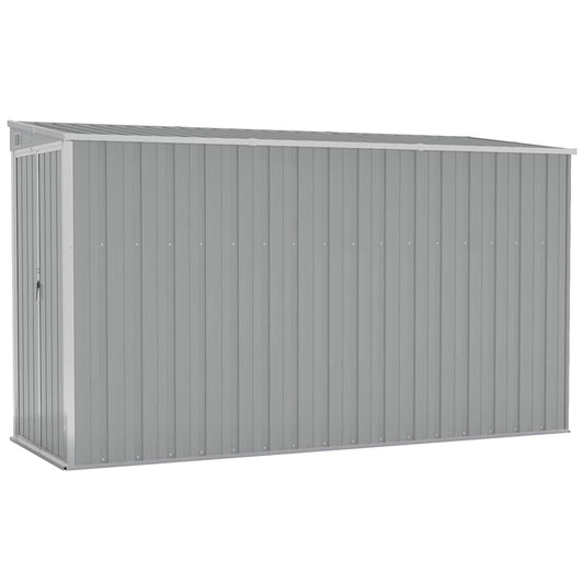vidaXL Garden Shed | Grey | Galvanised Steel | Large | Garden Shed | Rectangular