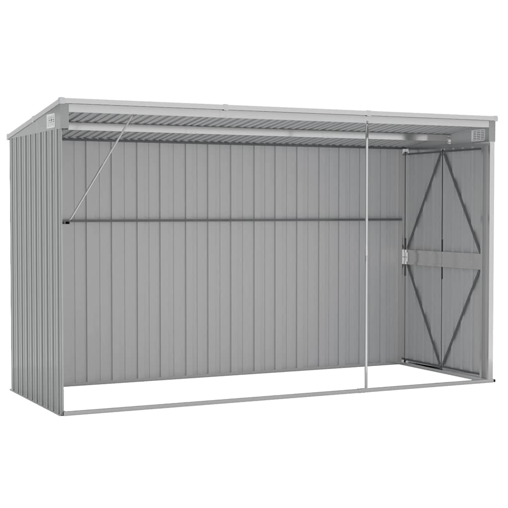 vidaXL Garden Shed | Grey | Galvanised Steel | Large | Garden Shed | Rectangular