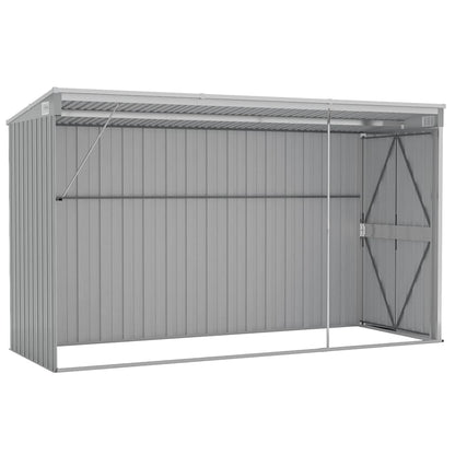vidaXL Garden Shed | Grey | Galvanised Steel | Large | Garden Shed | Rectangular