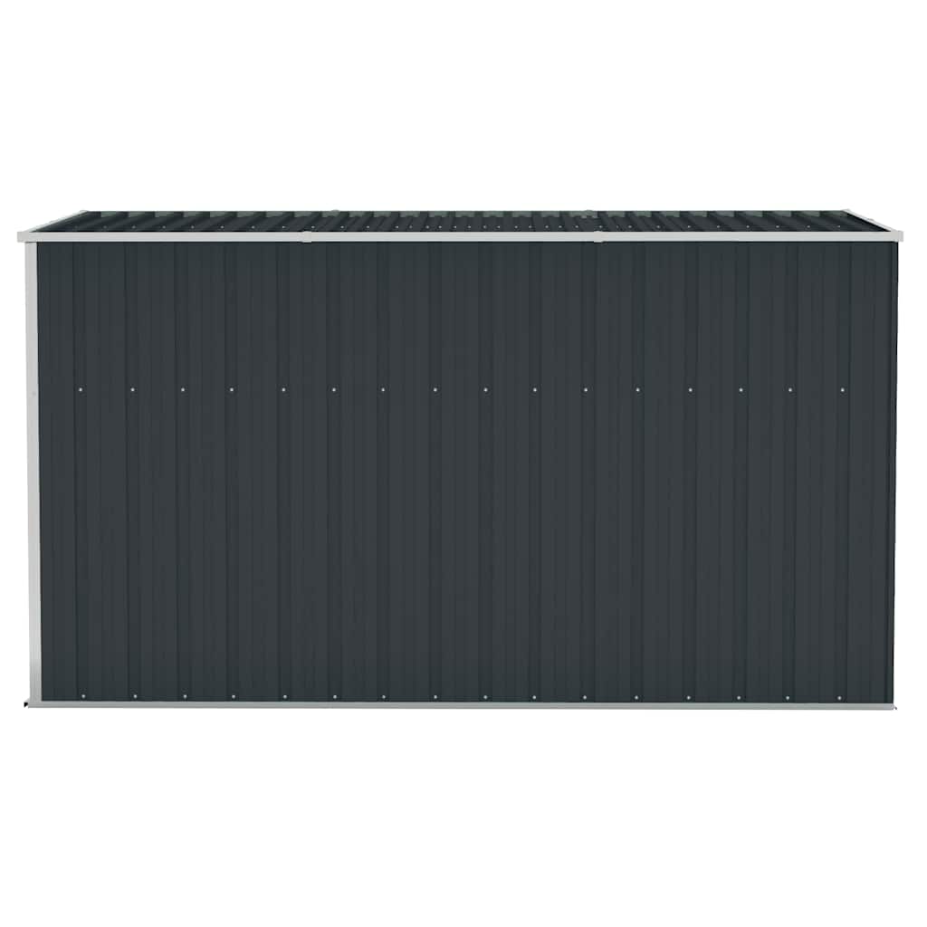 vidaXL Wall-mounted Garden Shed Anthracite 118x288x178 cm Steel